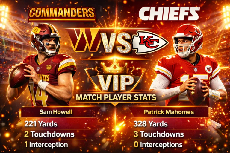 Washington Commanders vs Kansas City Chiefs Match Player Stats