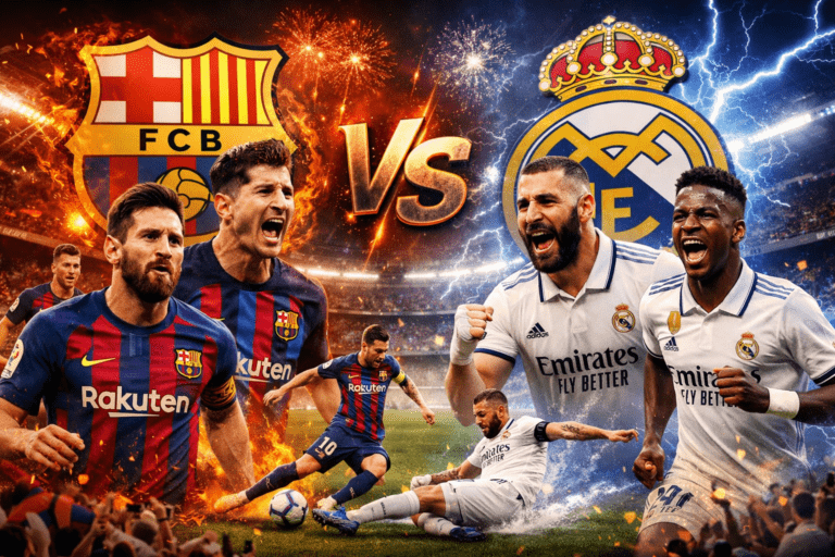 FC Barcelona vs Real Madrid Lineups