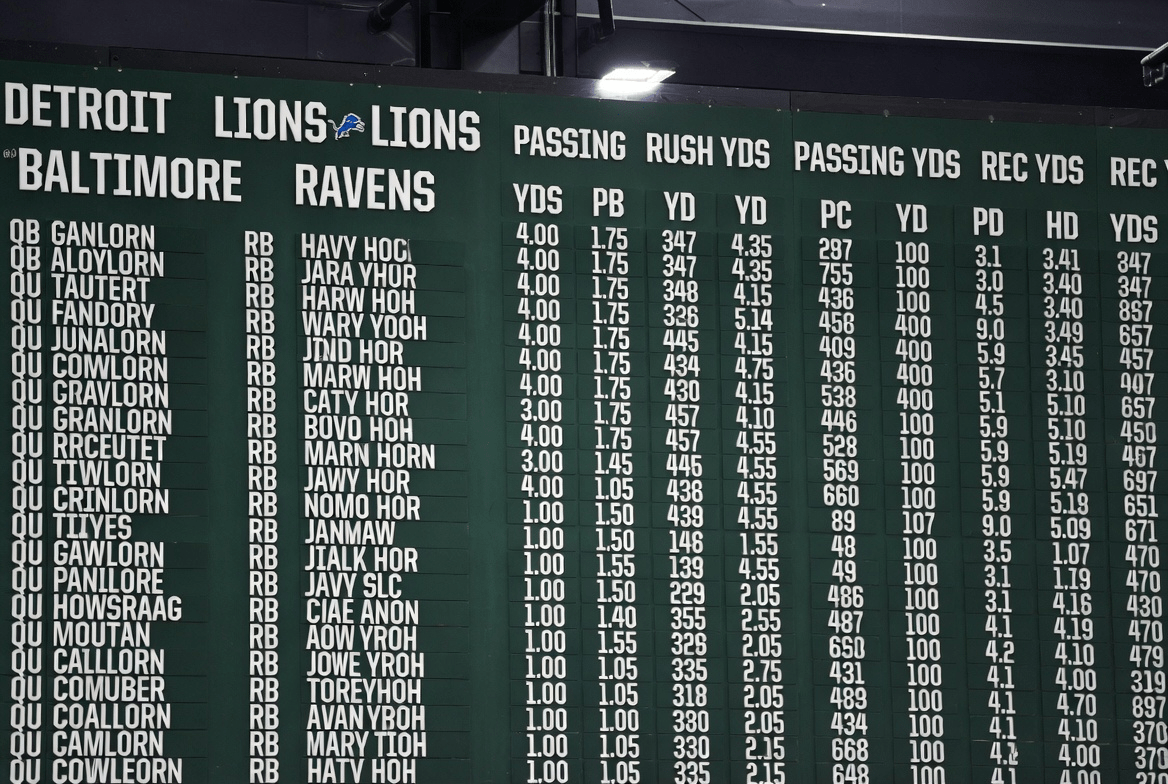 Detroit Lions vs Baltimore Ravens Match Player Stats
