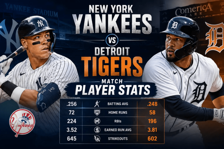 Yankees vs Tigers Player Stats