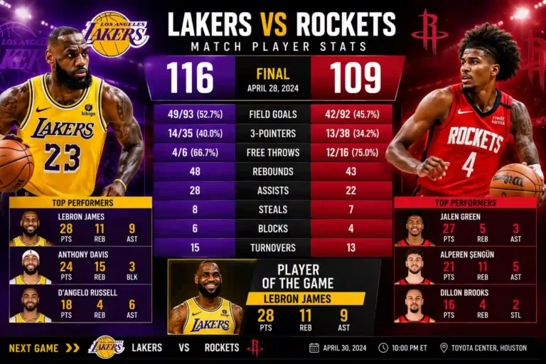 Lakers vs Houston Rockets Match