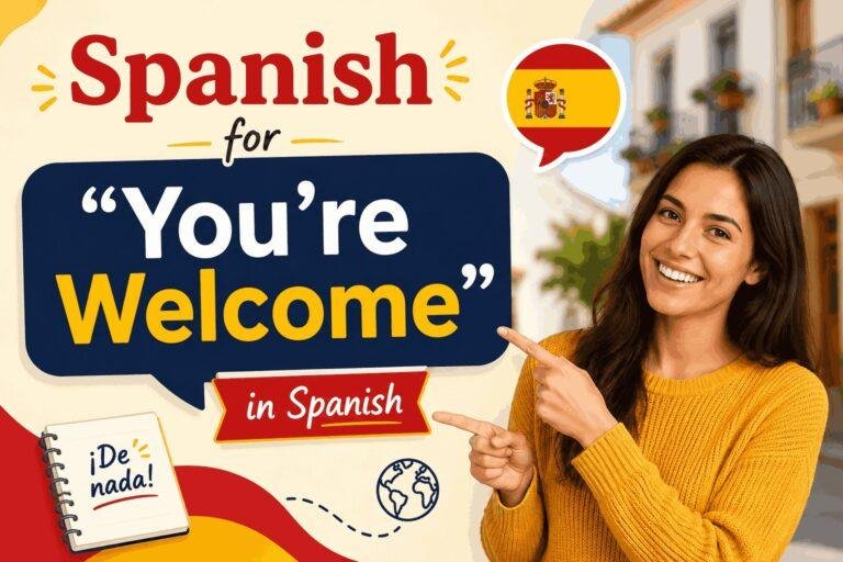 Spanish for You’re Welcome