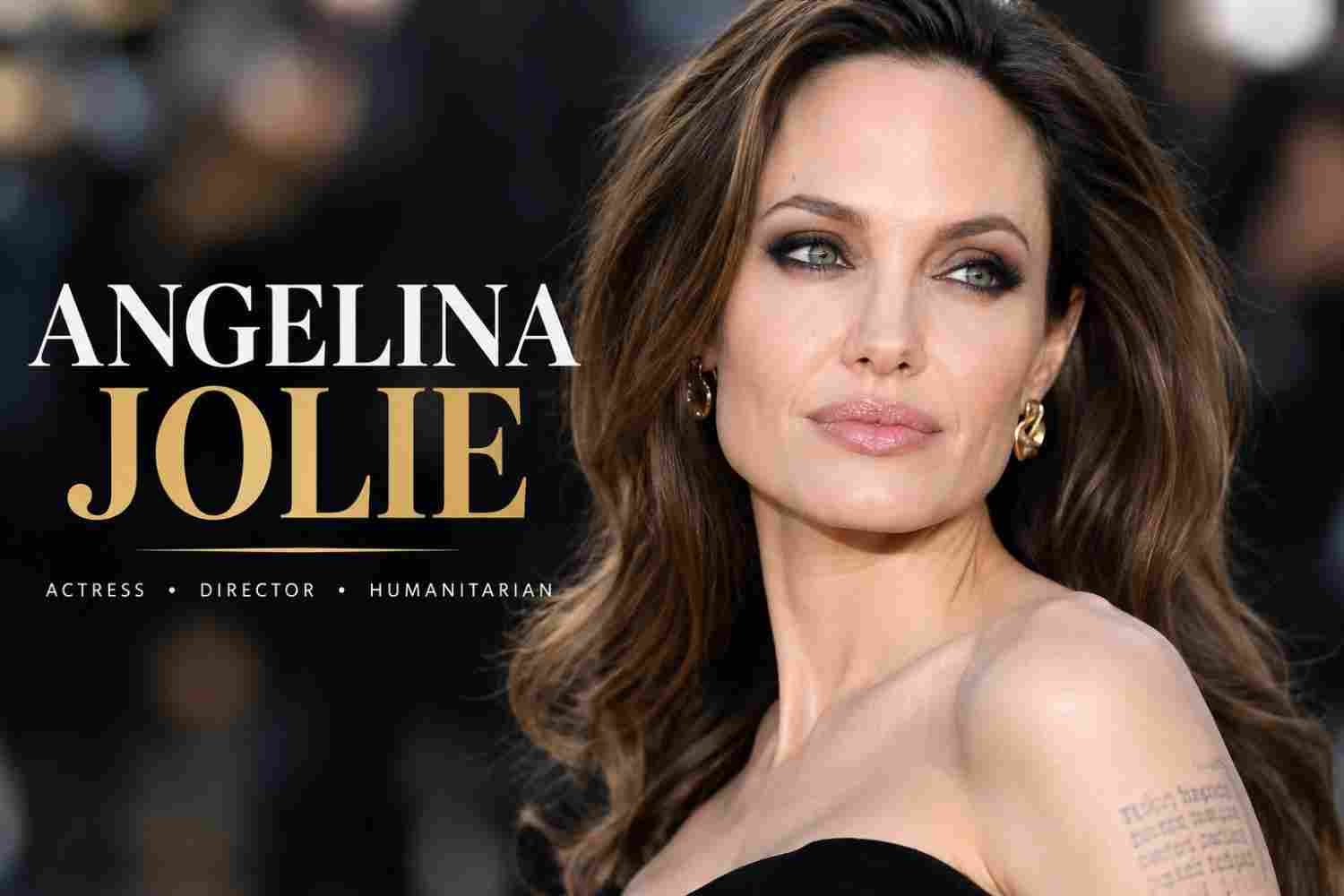 Angelina Jolie portrait featuring actress, director and humanitarian
