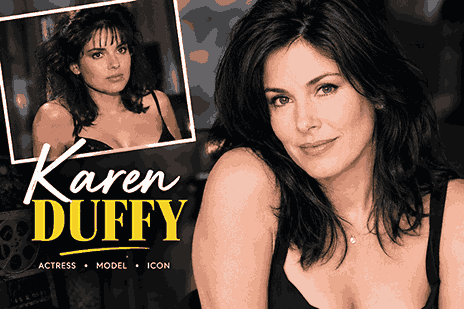 Karen Duffy portrait featuring actress and model
